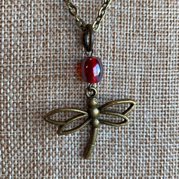 Dragonfly Necklace One of a kind New Handmade - Picture 4 of 7